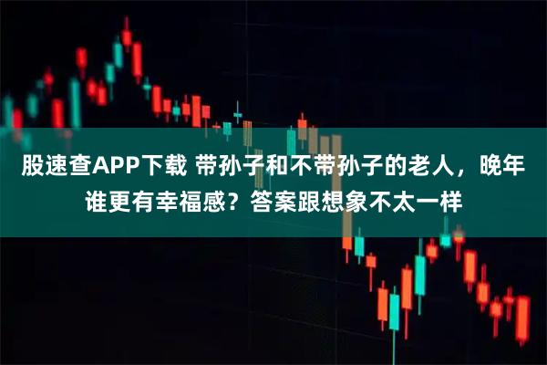 股速查APP下载 带孙子和不带孙子的老人,晚年谁更有幸福感?答案跟想象不太一样